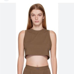 NWT Skims boyfriend cropped tank oxide size XL